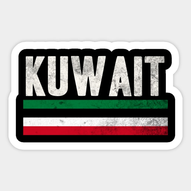 Kuwait Flag design for Women & Men Sticker by KuTees